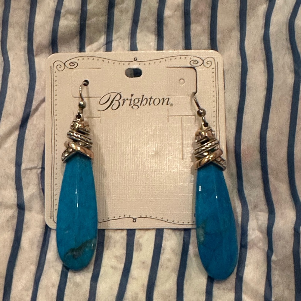 Brighton Turquoise Teardrop Dangle Earrings